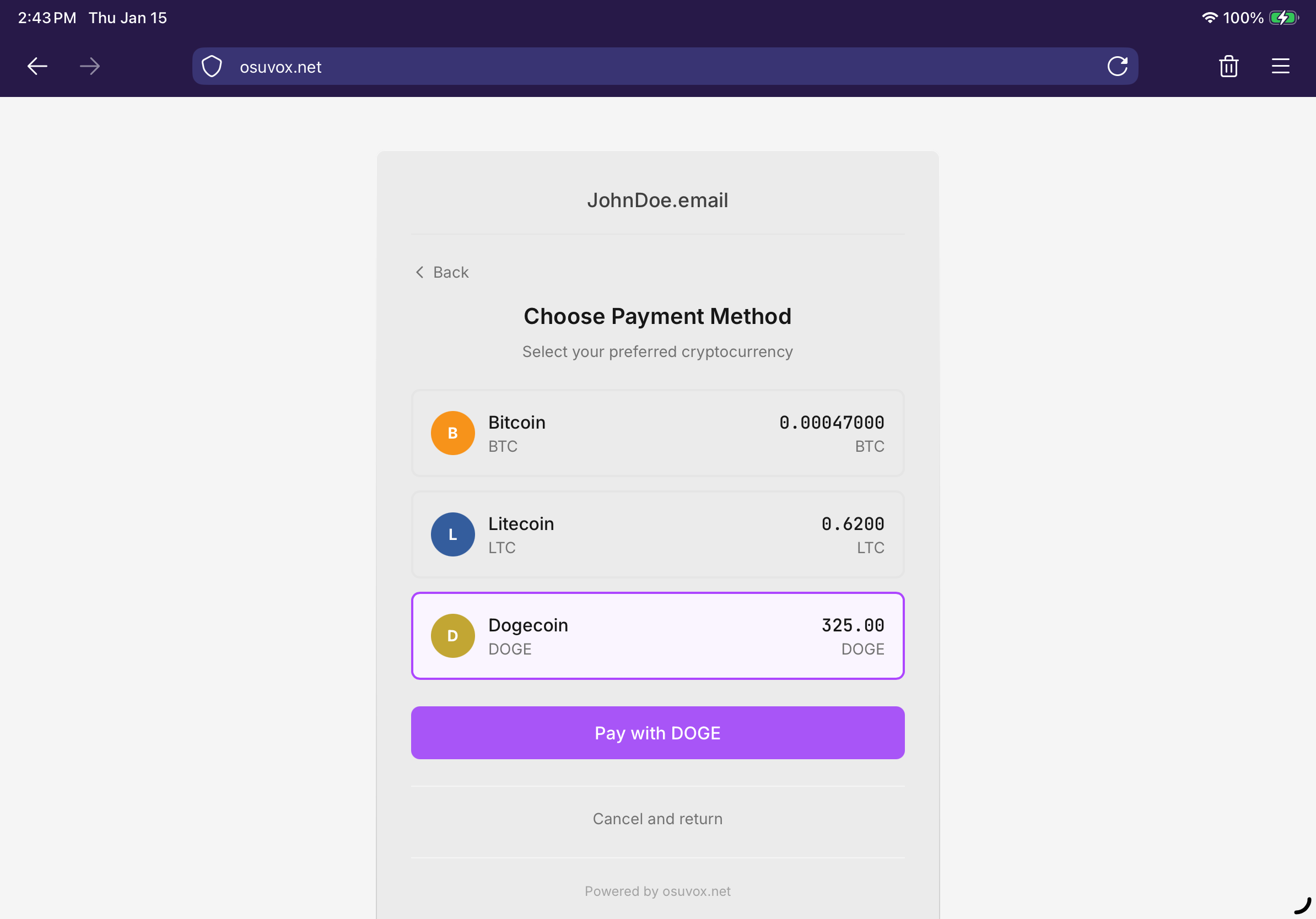 osuvox Links dashboard - edits